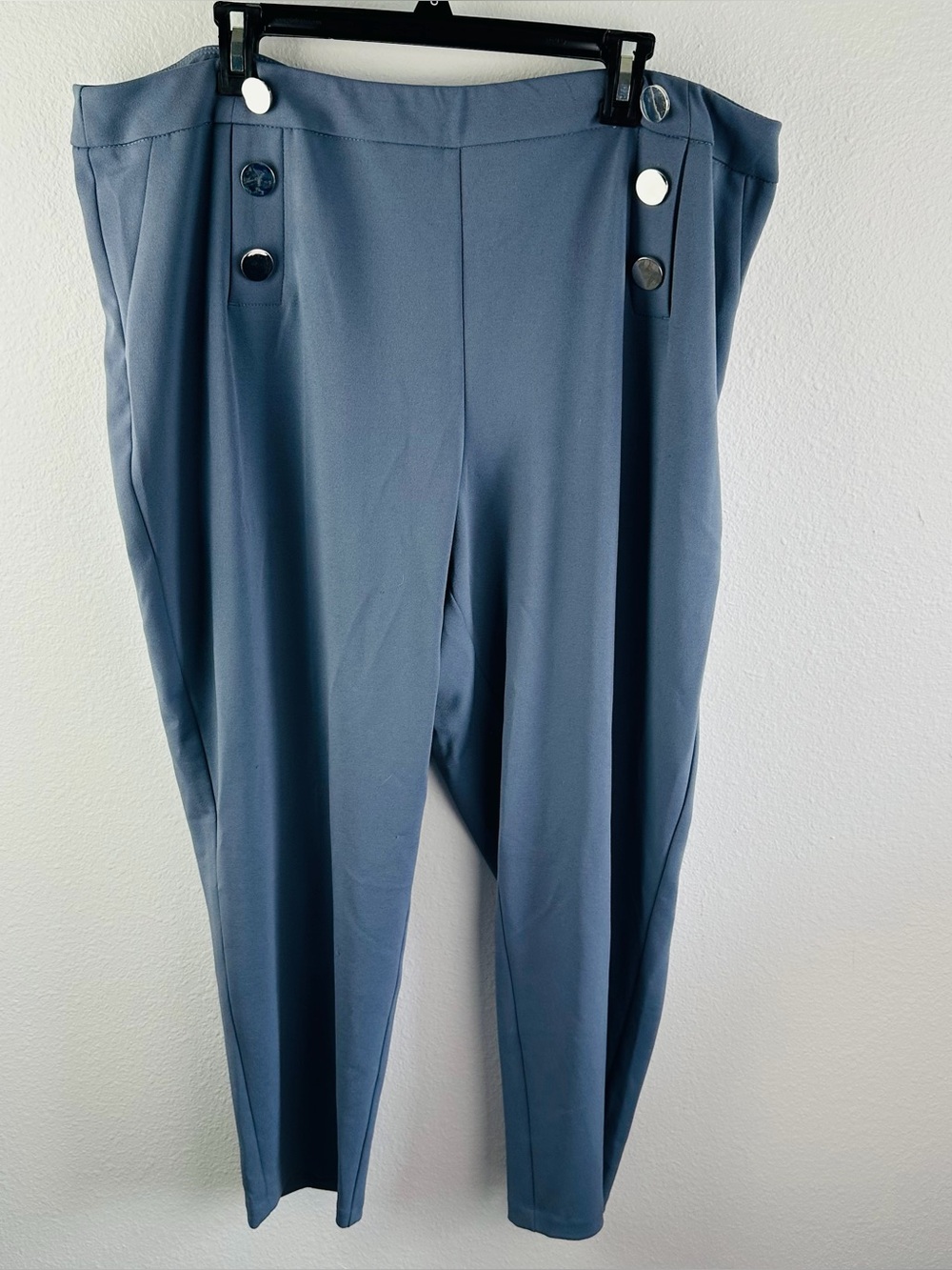 Cato Gray Silver Button Sailor Pants Size 22/24